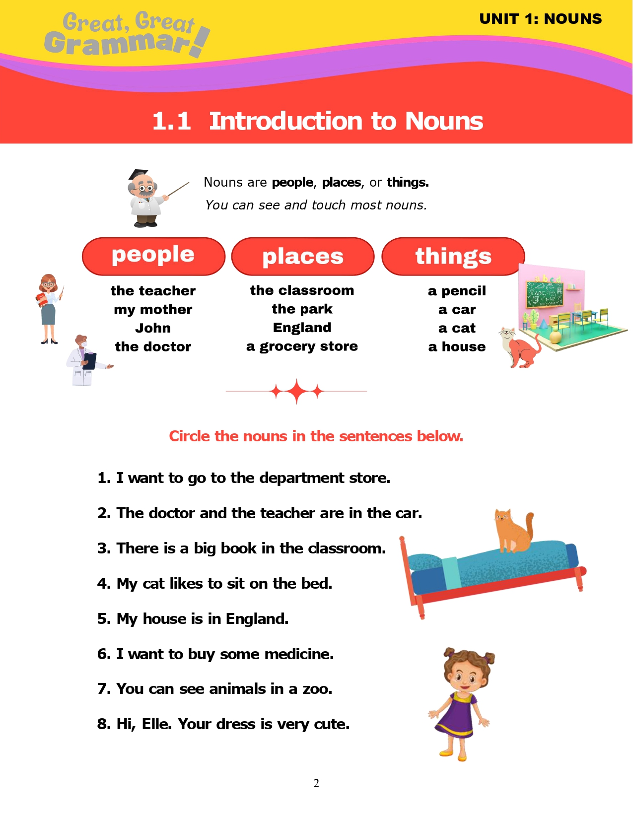 Read more about the article ESL Grammar: NOUNS (1) – Introduction to Nouns