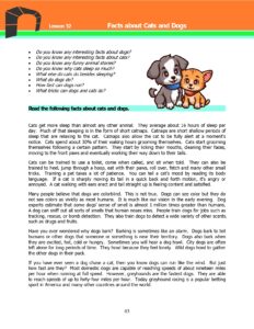 Read more about the article Adult ESL Lesson: Facts About Cats and Dogs (Advanced)