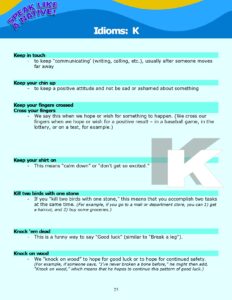 Read more about the article Idioms: “K” – Definitions and Review