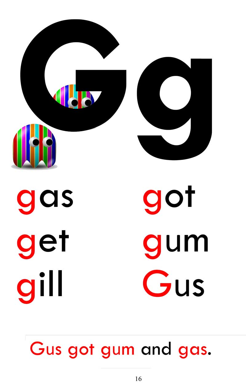 Beginner Phonics The Letter G