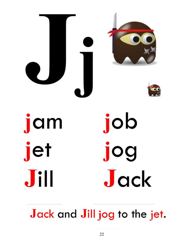 Beginner Phonics The Letter J