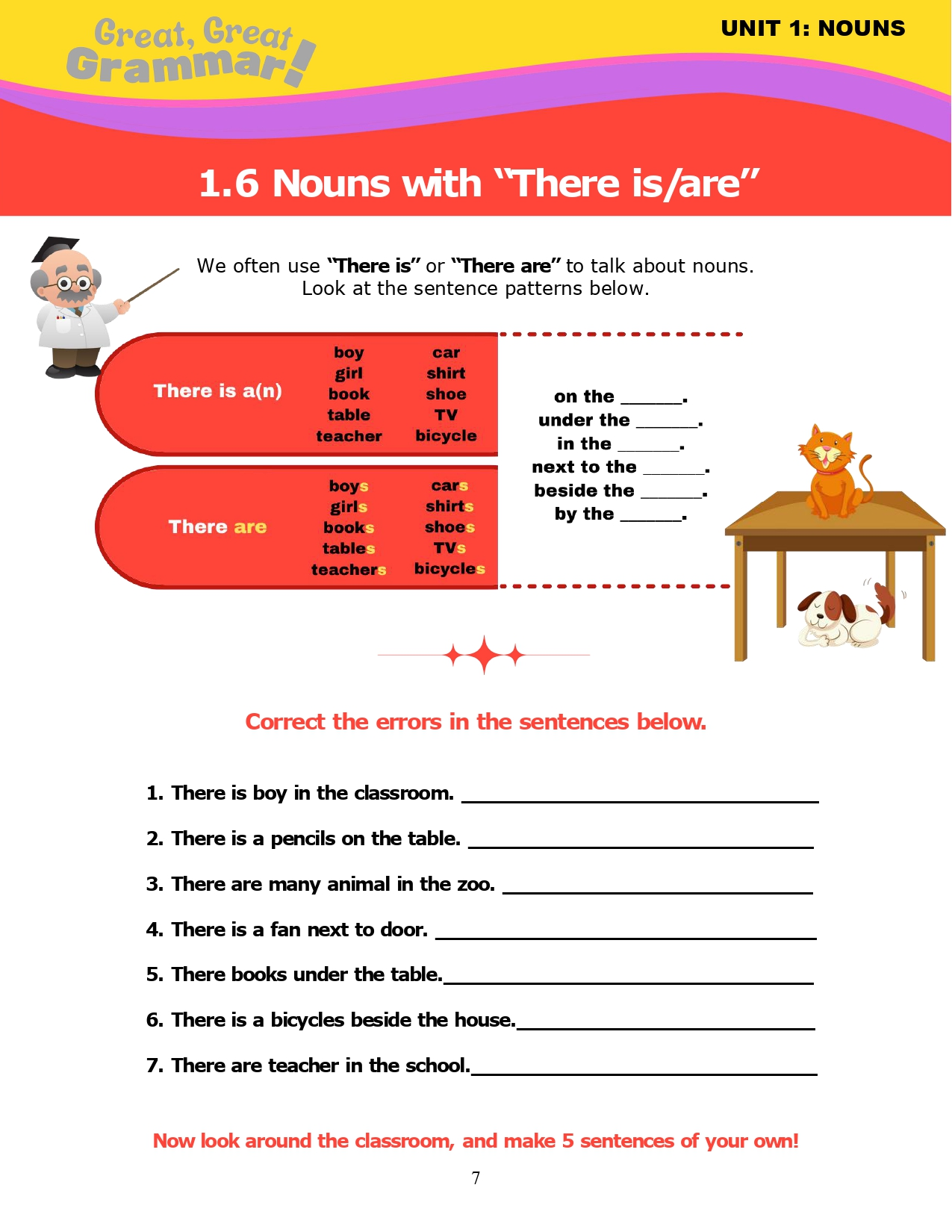 Read more about the article ESL Grammar: NOUNS (6) – “There is…” & “There are…”