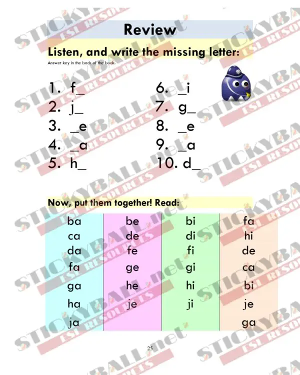 Phonics Monster: Book 1 (The Alphabet)