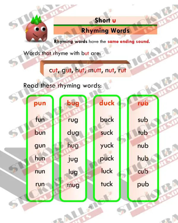 Phonics Monster: Book 2 (Short Vowels)