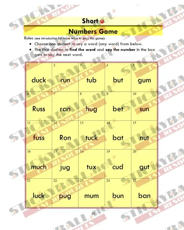 Phonics Monster: Book 2 (Short Vowels)