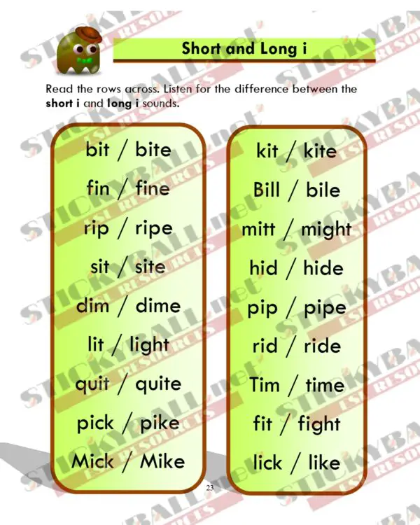 Phonics Monster: Book 3 (Long Vowels)