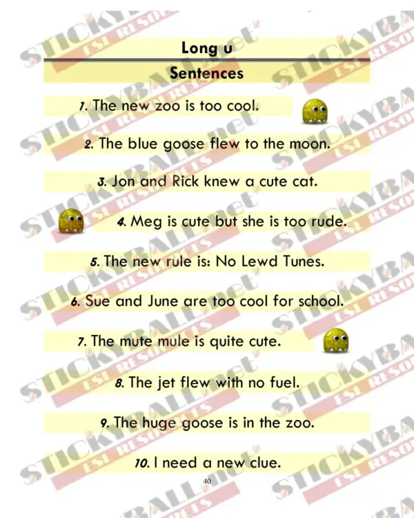 Phonics Monster: Book 3 (Long Vowels)