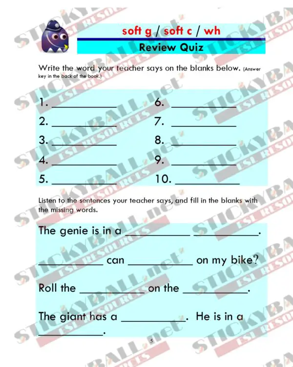 Phonics Monster: Book 4 (Consonant Blends & Digraphs)