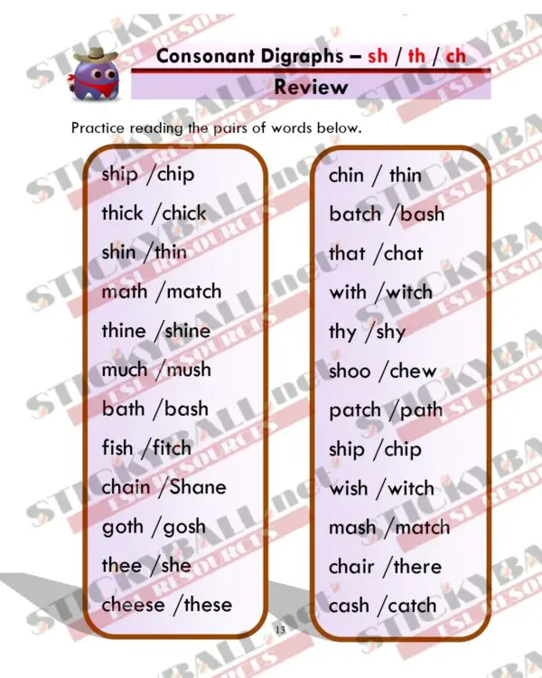 Phonics Monster: Book 4 (Consonant Blends & Digraphs)