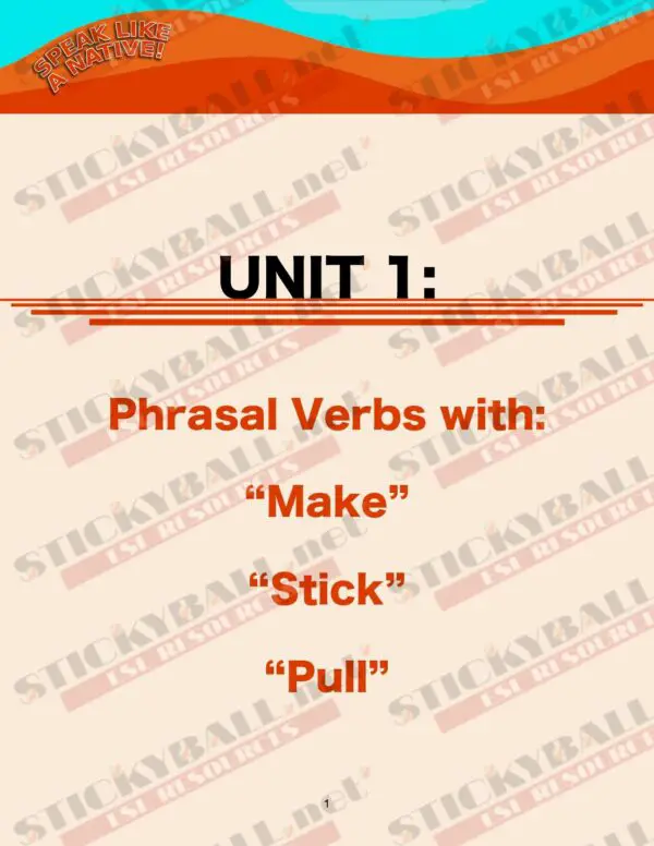 Speak Like a Native! – Phrasal Verbs