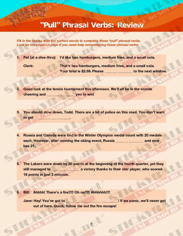 Speak Like a Native! - Phrasal Verbs