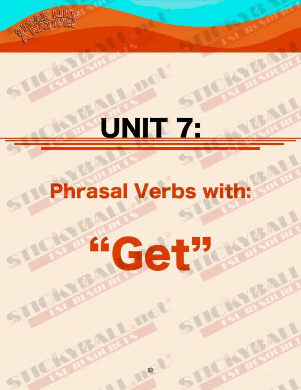 Speak Like a Native! - Phrasal Verbs