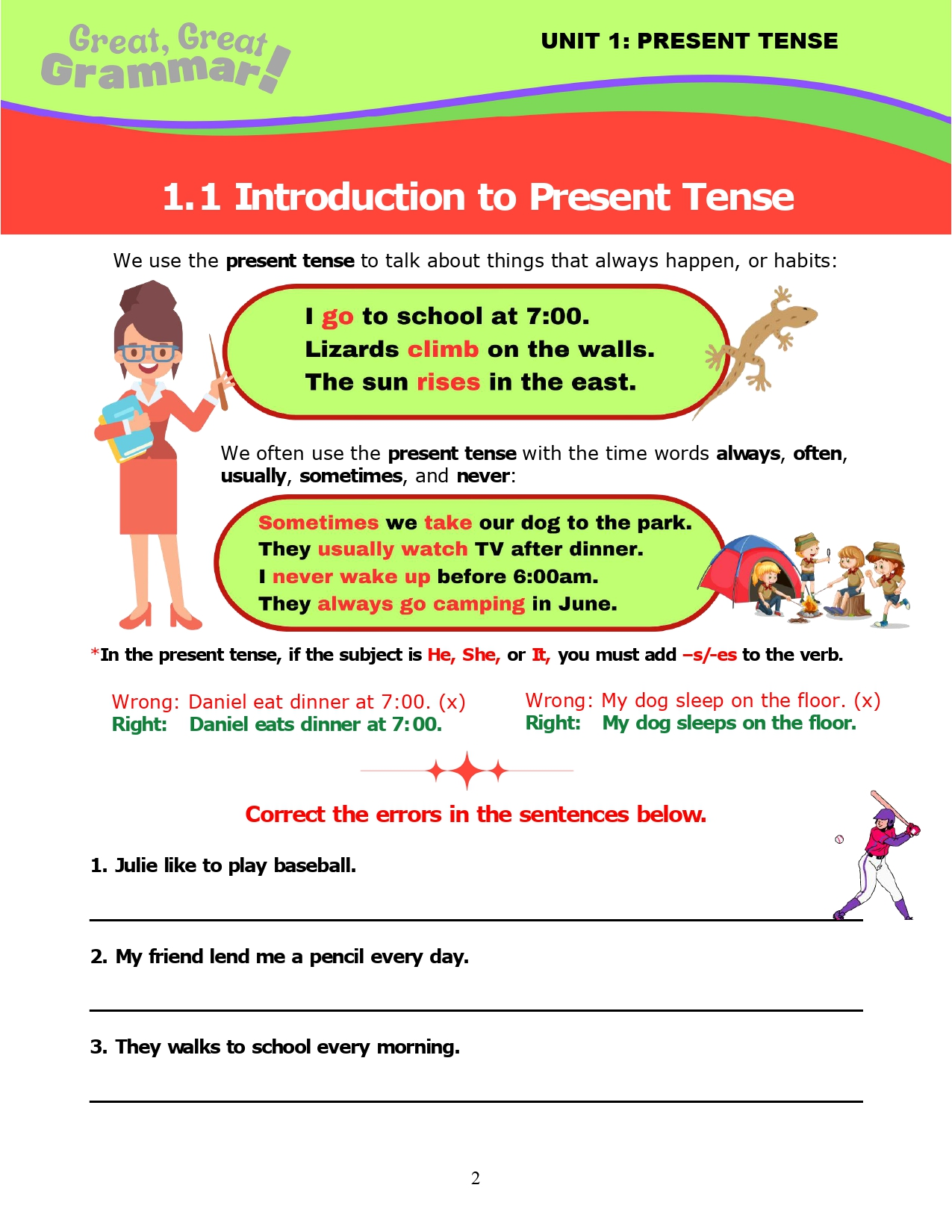 Read more about the article ESL Grammar: PRESENT TENSE (1) – Introduction