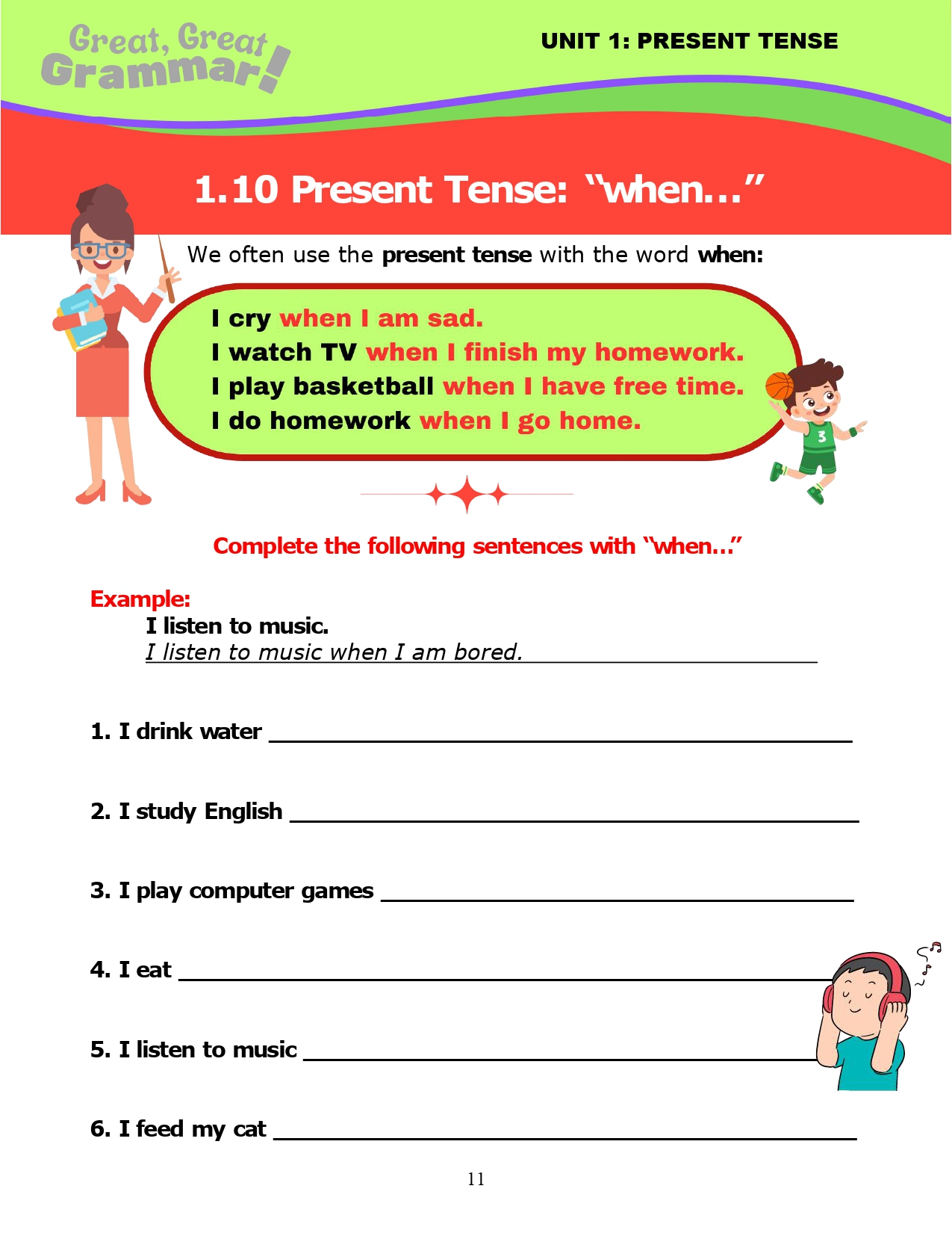 Read more about the article ESL Grammar: PRESENT TENSE (10) – With “when”