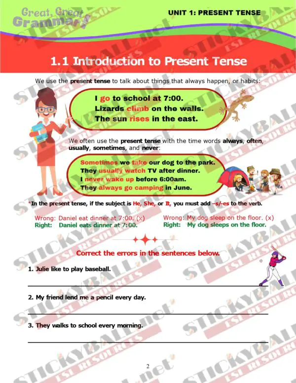 Great, Great Grammar! - Book 2: Tenses