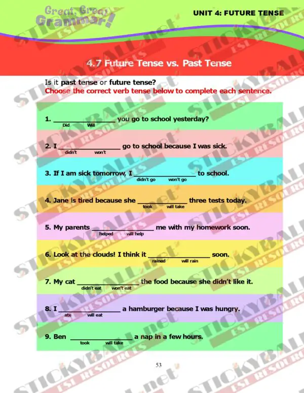 Great, Great Grammar! - Book 2: Tenses