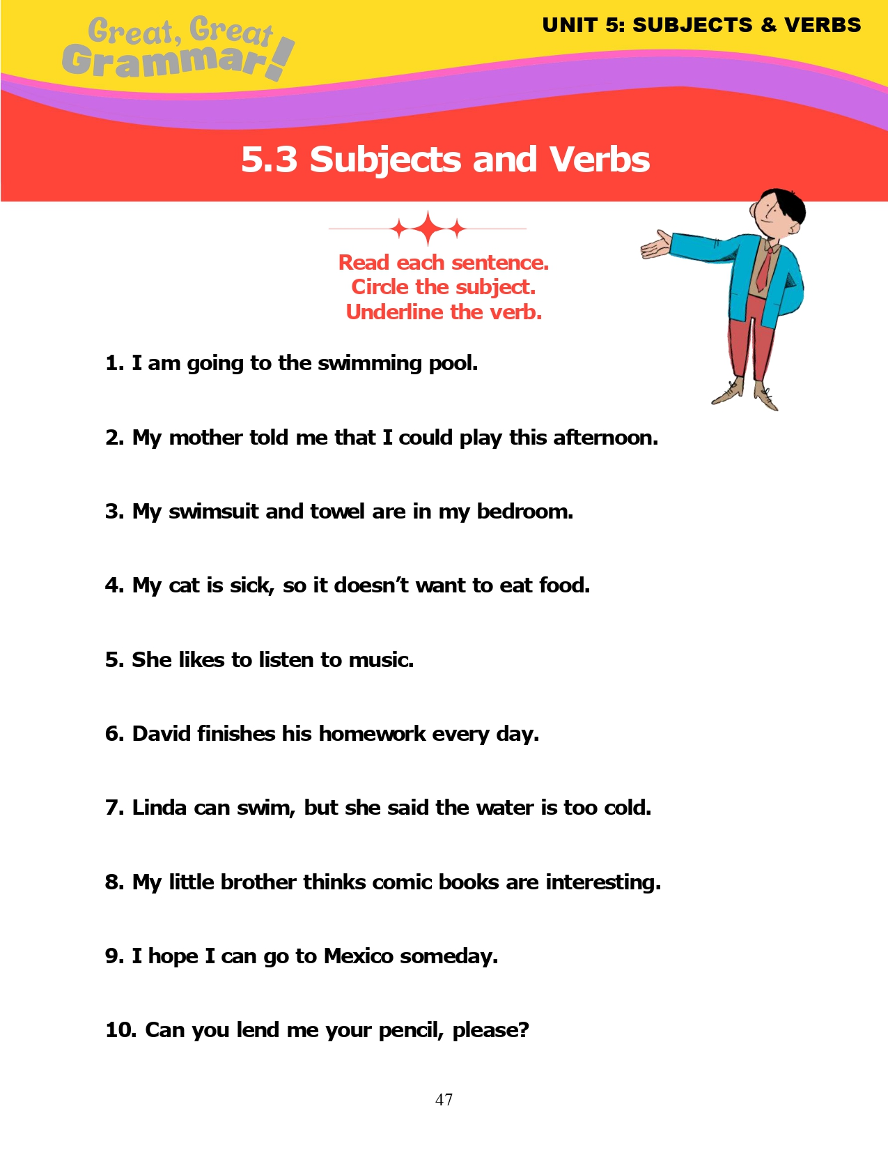 Read more about the article ESL Grammar: SUBJECTS AND VERBS (3) – Review Lesson