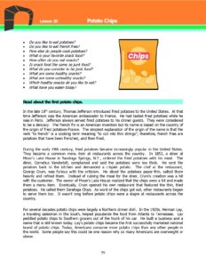 Read more about the article Adult ESL Lessons: Potato Chips (Advanced)