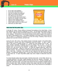 Adult ESL Lessons - Potato Chips