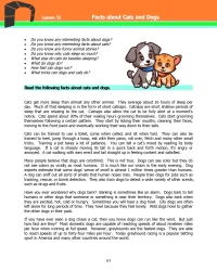 Adult ESL Lessons - Facts about Cats and Dogs